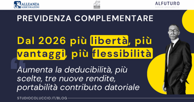 Novità 2026 Previdenza complementare