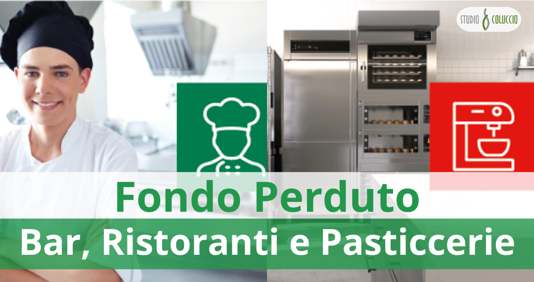 fondo perduto bar ristoranti pasticcerie